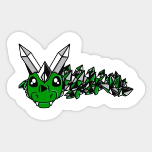 Demiromantic Pride Fidget Crystal Dragon Sticker